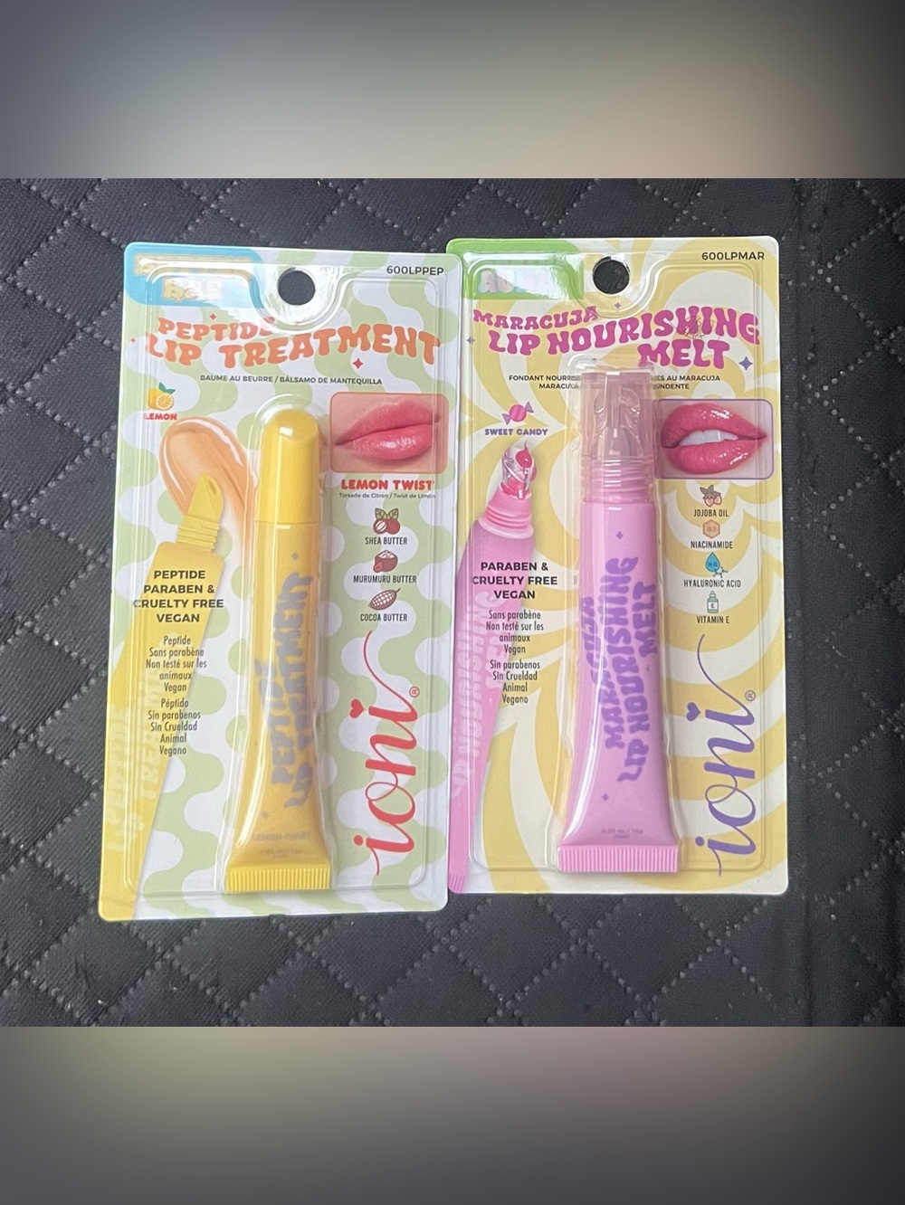 Ioni Peptide Lip Treatment Lemon Twist/ Lip nourishing melt sweet candy.